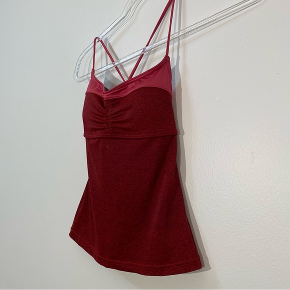 PrAna crimson red Makoa tankini strappy Swim top XS - Picture 4 of 11